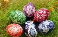 Velikonoční barvení kraslic - knihovna Žítková